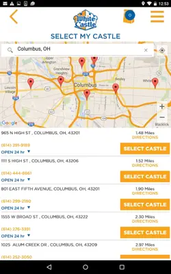 White Castle android App screenshot 1